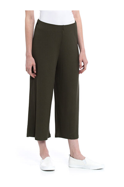 LC Waikiki Pantaloni culottes de damă, croială lejeră, reiați