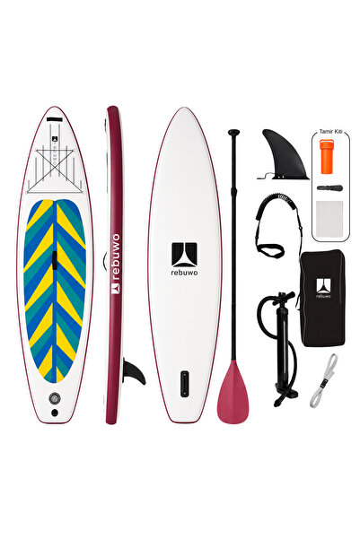 Rebuwo Maldivler Serisi Şişme Sup Board Bordo Stand Up Paddle Board 320*82*15 cm