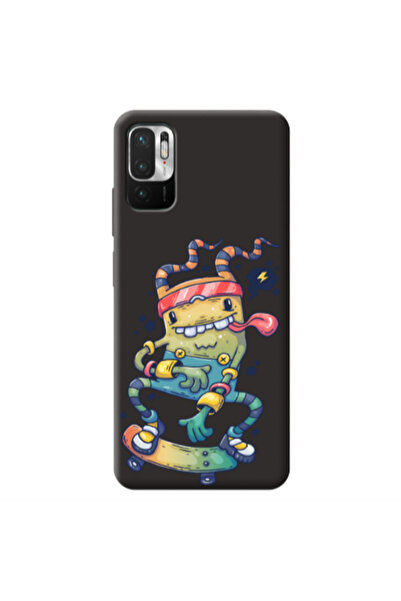 Other Xiaomi Redmi Note 10 Pro 5G Dangerous task Black Colored Silicone TPU Θήκη