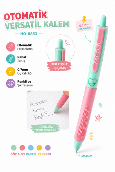 Kids Like Soft Colors 8833 Versatil Pencil with 0.7 Tip