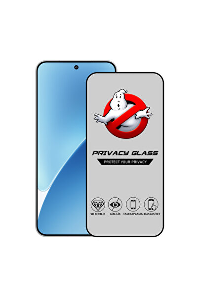 CaseArt Xiaomi Mi 15 ile Uyumlu Tam Kaplayan Privacy Hayalet Temperli Ekran K...