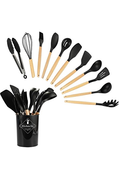 Ebazario Kitchen Silicone Cooking Utensils, 11 Pcs Non-Stick Silicone Kitchen...