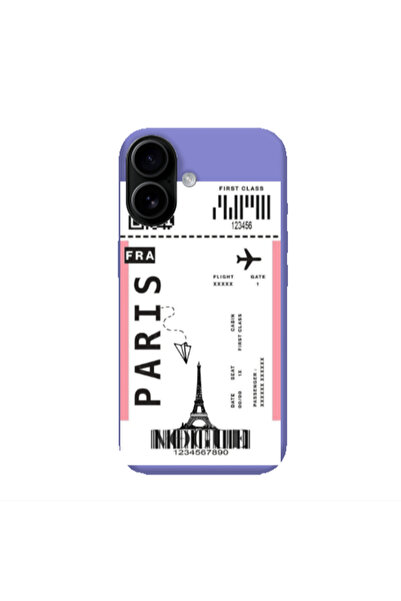 Other Apple Iphone 16 Paris FRA Purple Colored Silicone TPU Θήκη