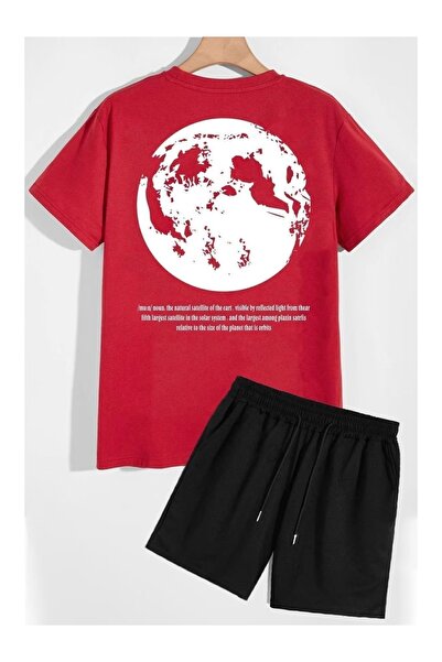 ZEMLİYA Sara Unisex Oversize Shorts Set Short Sleeve T-Shirt Comfortable Fit ...