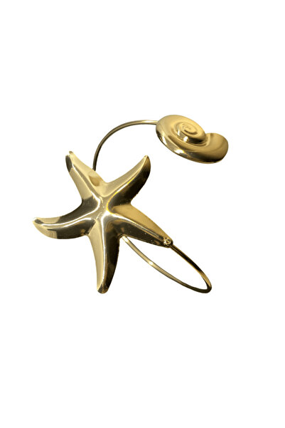 FM 💎   Vip Series Shiny Gold Color Star Model Brass Plated Stylish Women's P...