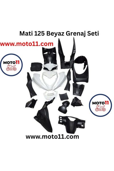 Kanuni Mati 125 Beyaz Grenaj Seti | Moto11