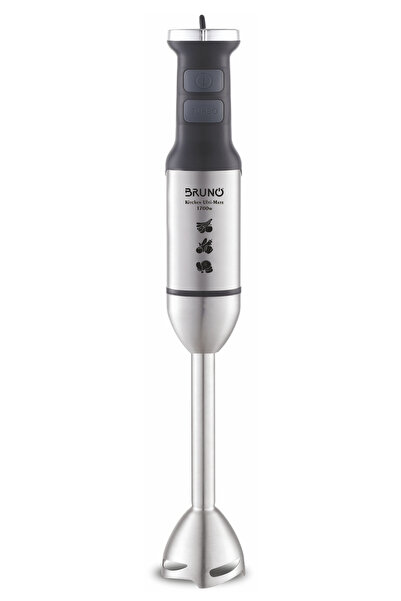 Bruno ραβδομπλέντερ BRN-0249, 1700W, ρυθμιζόμενη ταχύτητα, 4 λεπίδες, inox-μαύρο