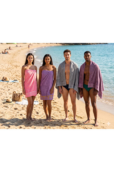 Damlaiso Beach Towel 100% Cotton Set of 4