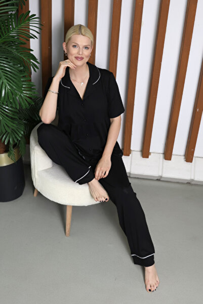 LadyMina Pijama Maternity Lahusa Pleated Short Sleeve Bamboo Pajama Set