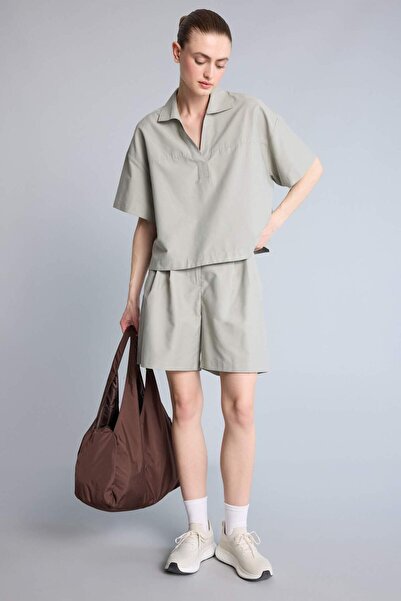 DeFacto Standard Fit Linen Light Khaki Shorts H2262Ax26Hs