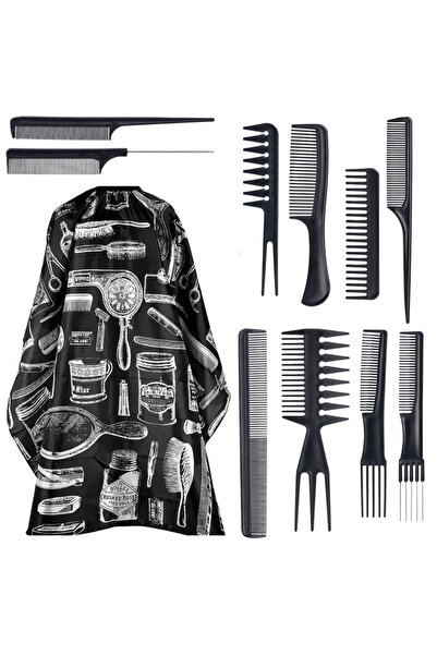 Choice1 11pcs set A WANMEI Salon Barber Cloak Set Barber Stylist Cloak with A...