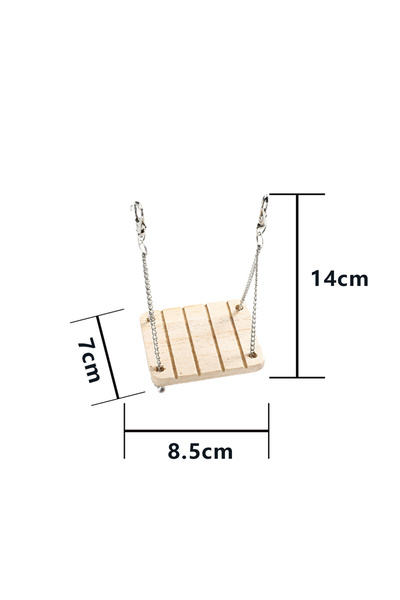 Choice3 7 Cute Rabbit Roller Toys Natural Wooden Pine Dumbells Unicycle Bell ...