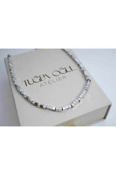 ATELİER TUĞBA Ykl071 Cube Dorica Necklace