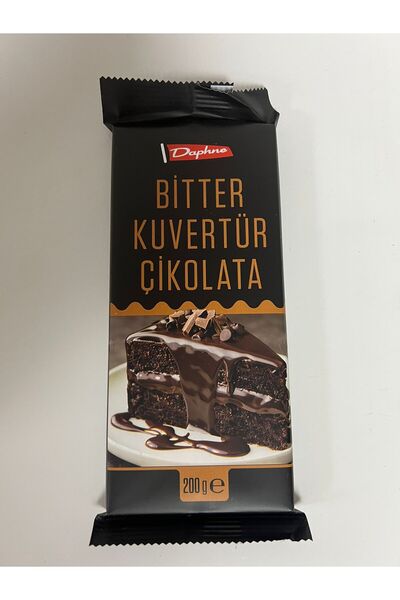 Daphne BİTTER KUVERTÜR ÇİKOLATA 200 GR