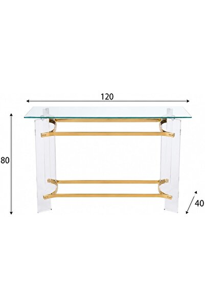 LastHome Last Home | Gold Acrylic Console