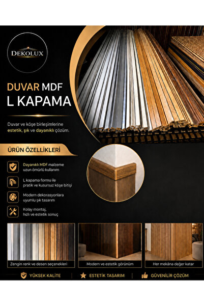 L Duvar MDF Kapama Paneli – 275 cm