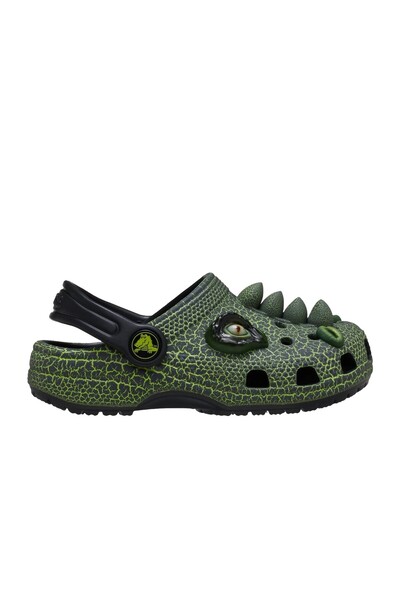 Crocs Classic Iam Scary Dino Clog Unisex Children's Black Slippers Unisex Chi...