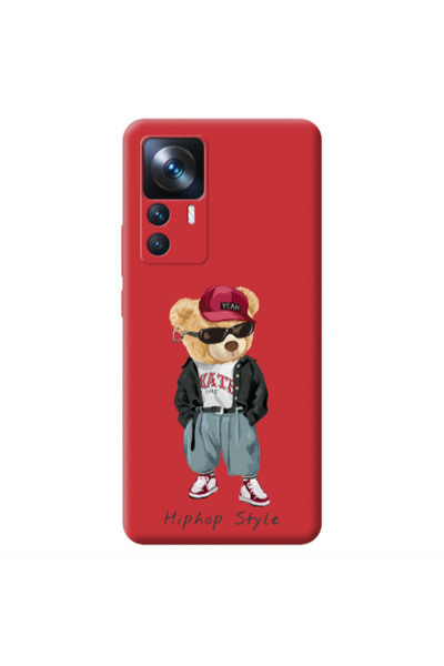 Other Xiaomi Mi 12T Hip hop style Red Colored Silicone TPU Θήκη