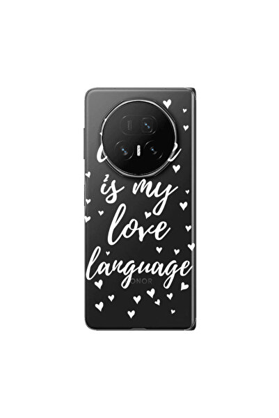 Other Honor Magic V5 Coffe is my love language Transparent Silicone TPU Θήκη