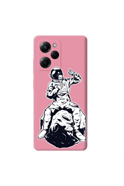 Other Xiaomi Poco X5 Pro ice cream in space Pink Colored Silicone TPU Θήκη