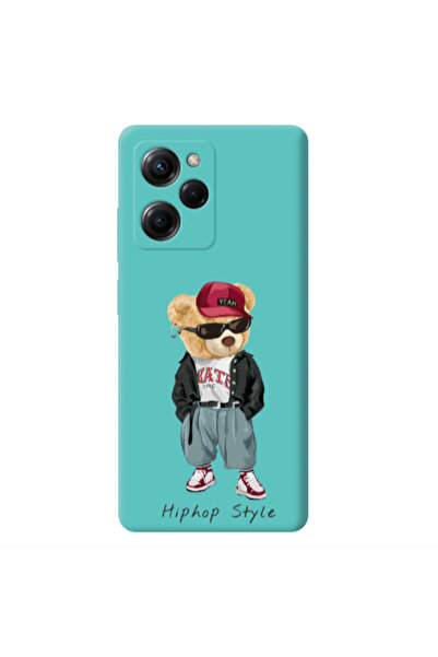 Other Xiaomi Poco X5 Pro Hip hop style Turquoise Colored Silicone TPU Θήκη