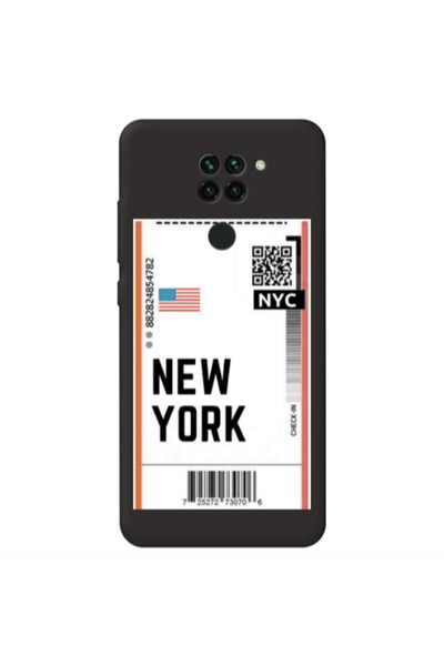 Other Xiaomi Redmi Note 9 New York NYC Black Colored Silicone TPU Θήκη
