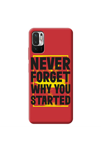 Other Xiaomi Redmi Note 10 Pro 5G Never Forget Red Colored Silicone TPU Θήκη