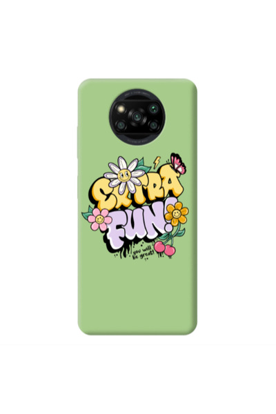 Other Xiaomi Poco X3 Pro Extra Fun Light Green Colored Silicone TPU Θήκη