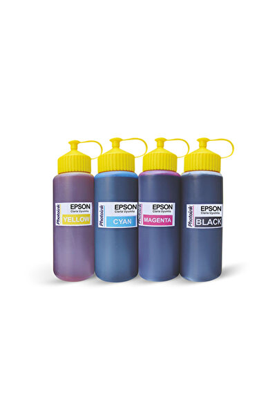 STAR FILM Epson Claria ve L Serisi 4x500 ml Mürekkep Seti Photoink L100/110/2...