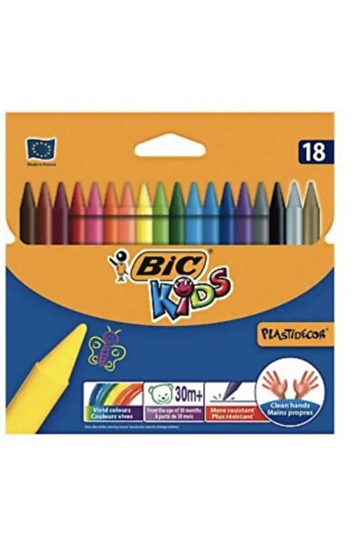 Bic Παιδικά Τριγωνικά Κραγιόνια Plastidecor 12 Χρώματα (8297714)