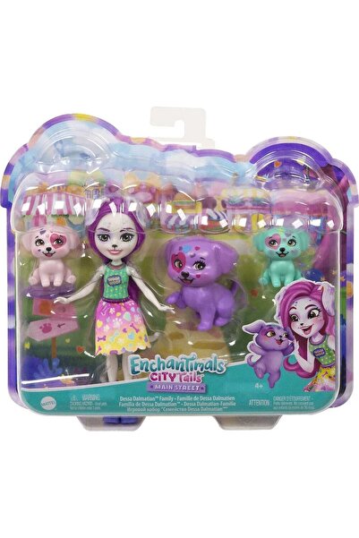 mattel Ενταντιμάλς Οικογένεια Δαλματίας με Αστικές Ουρές (HKN14)