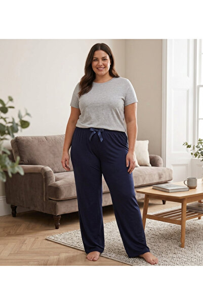 Lady Queen Bamboo Lycra Ring Viscose Battal Size Pajama Bottom 6020