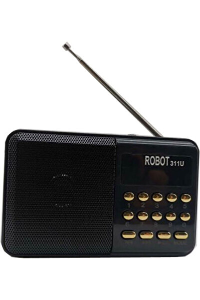 OEM RBT-311U Φορητό Ραδιόφωνο Επαναφορτιζόμενο με USB Μαύρο