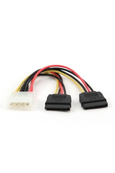 Spacer CABLU alimentare Spacer, adaptor Molex la 2 x S-ATA, 15cm, "SPIC-MLX-2...