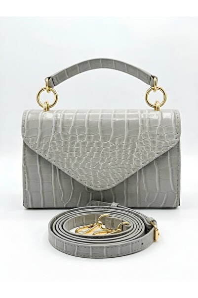 Satuna Women's Crocodile Patterned Envelope Cover Crossbody Shoulder and Hand...