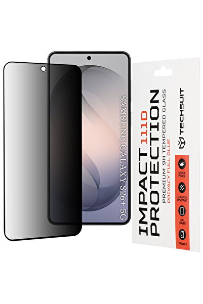 Techsuit Folie pentru Samsung Galaxy S26 Plus - 111D Privacy Full Glue - Negru