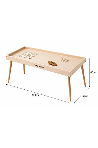 Kids Twotoys Ahşap ayaklı XOX Oyunu - Ev Ofis Okul Bahçe Kafe İçin uygun Ölçüler