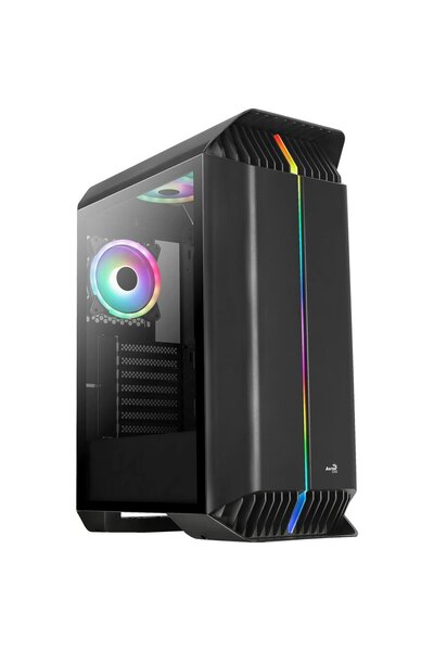 AEROCOOL Gladiator Duo Midi-Tower - Negru cu Geam
