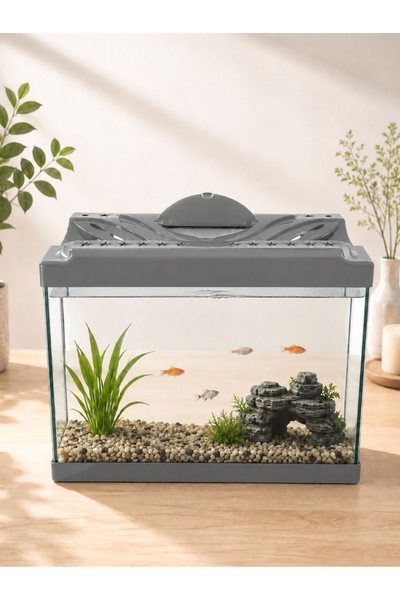 PKR Akvaryum 35 cm 12 litre 4mm cam gri