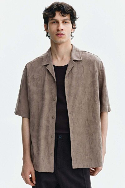 H&M Relaxed Fit Jacquard-jersey resort shirt