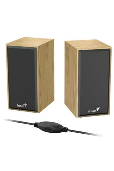 GENIUS SP-HF180 2.0 Speakers, 6W, Brown
