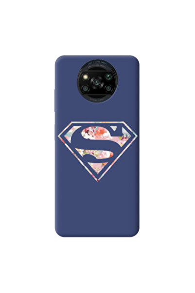 Other Xiaomi Poco X3 /X3 Pro Superman logo Dark blue Colored Silicone TPU Θήκη