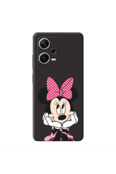 Other Xiaomi Poco X5 Minnie 2 Black Colored Silicone TPU Θήκη
