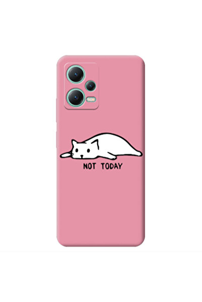 Other Xiaomi Redmi Note 12 Pro 5G Not Today Pink Colored Silicone TPU Θήκη