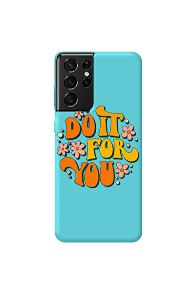 Other Samsung S21 Ultra Do it For You Turquoise Colored Silicone TPU Θήκη