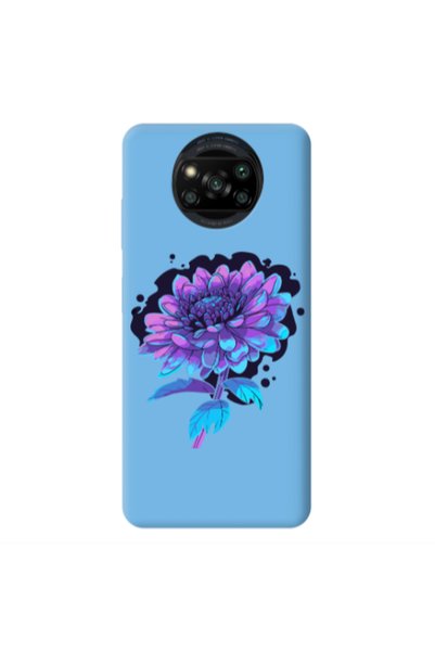 Other Xiaomi Poco X3 /X3 Pro Witch flower Blue Colored Silicone TPU Θήκη