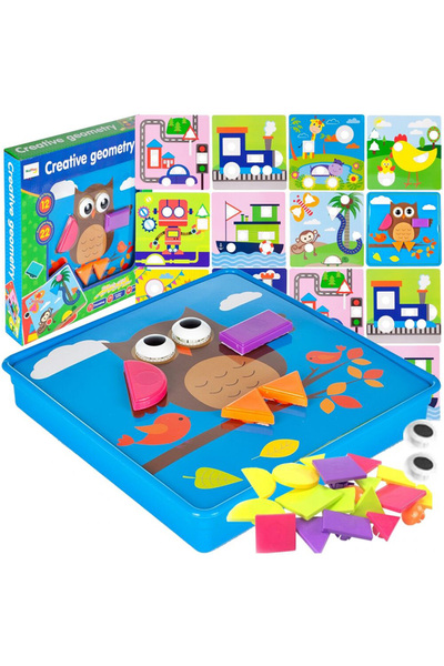 MalPlay Puzzle creativ - culori și forme distractive, 3 ani+
