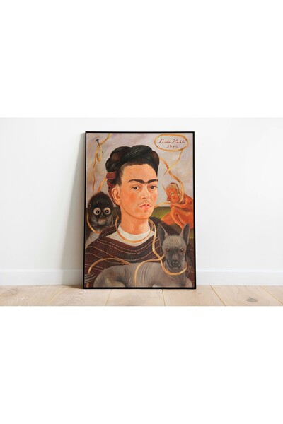 Pegziz Frida Kahlo autoportret sa malim majmunom | Ikonična moderna umetnička...