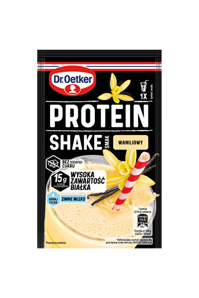 Dr. Oetker Shake proteic vanilie, 18 g, Dr. Oetker, 15 g proteine, 218 g