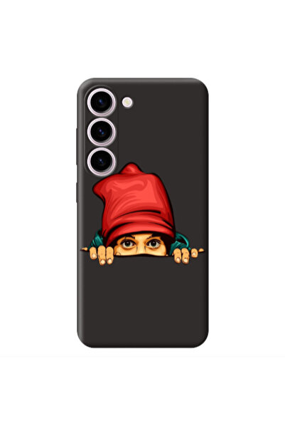 Other Samsung S23 Plus Hidden Girl Black Colored Silicone TPU Θήκη